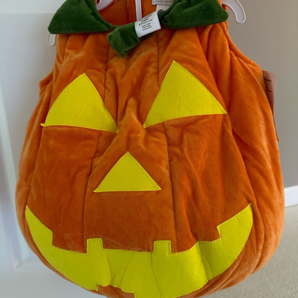 Pottery Barn Kids glow in the dark pumpkin costume